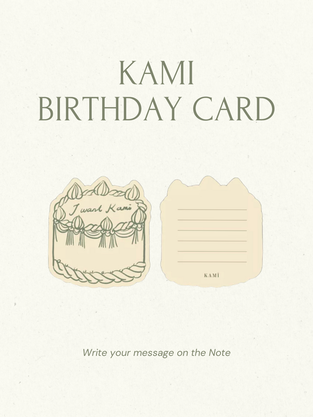 KAMI Birthday Card