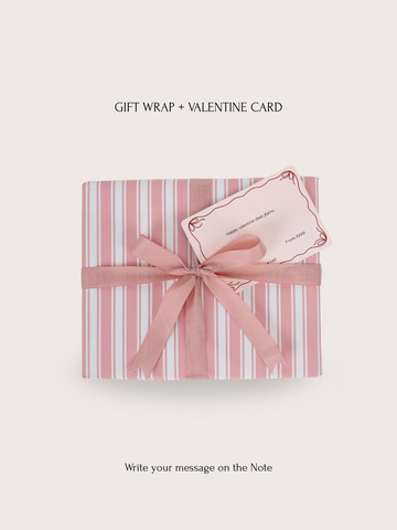 Pink Valentine Gift Wrapping & Card